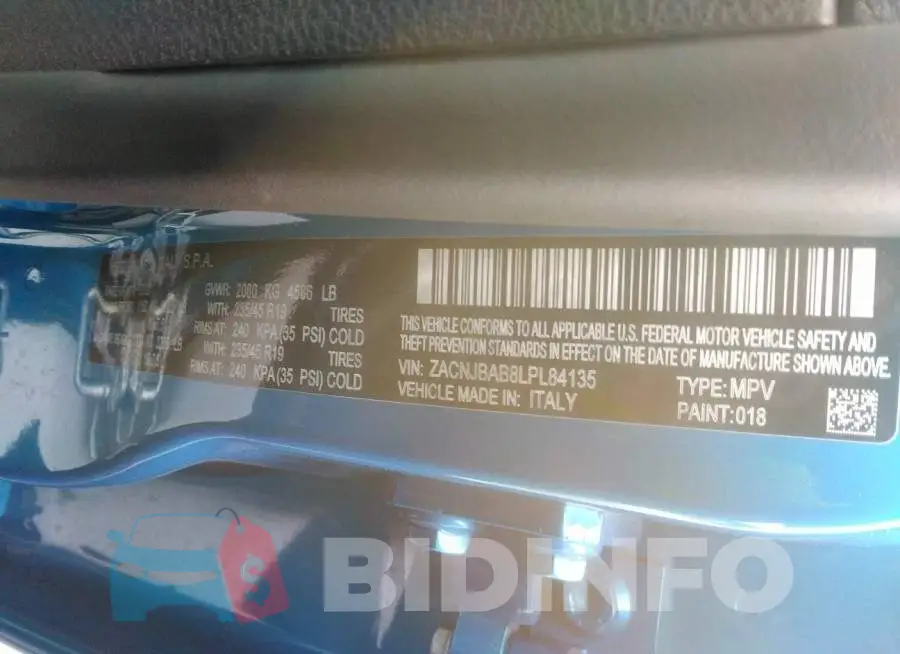 ZACNJBAB8LPL84135 Photo# 9