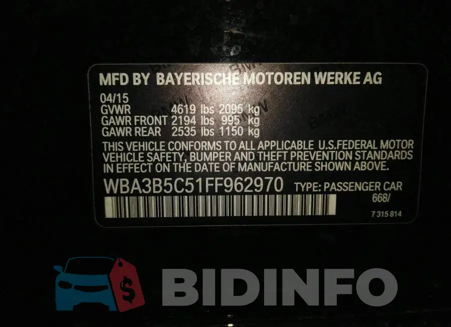 WBA3B5C51FF962970 Photo# 9