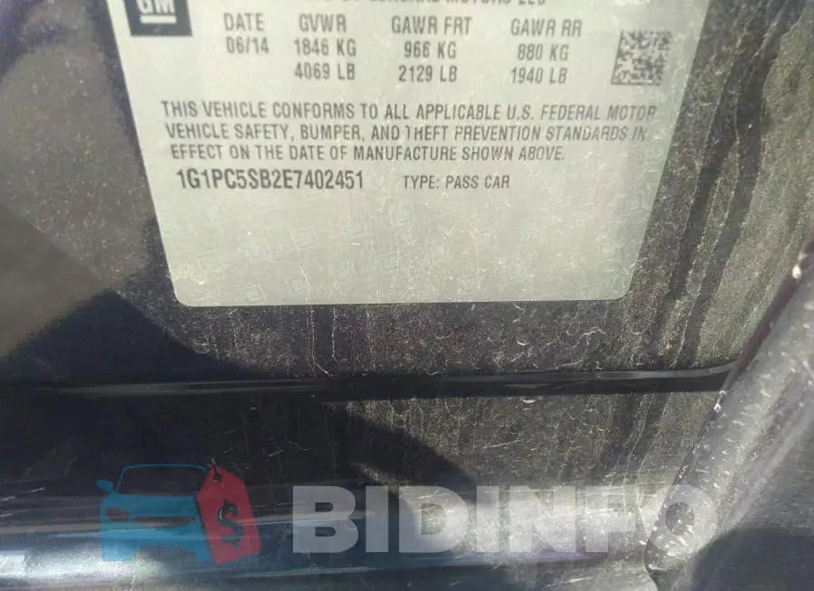1G1PC5SB2E7402451 Photo# 9
