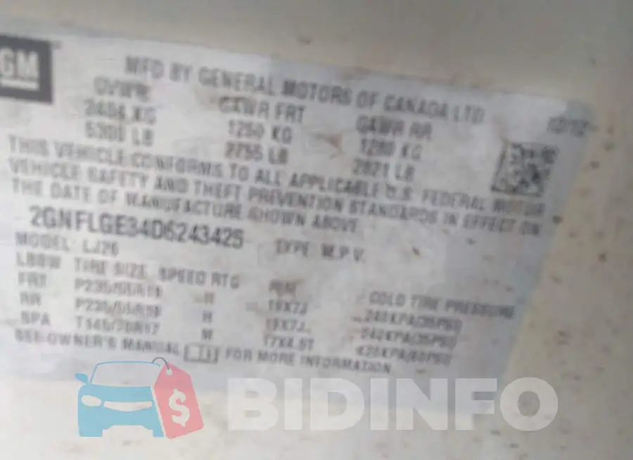 2GNFLGE34D6243425 Photo# 9