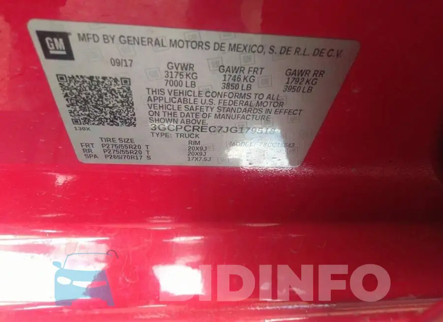 3GCPCREC7JG179518 Photo# 9