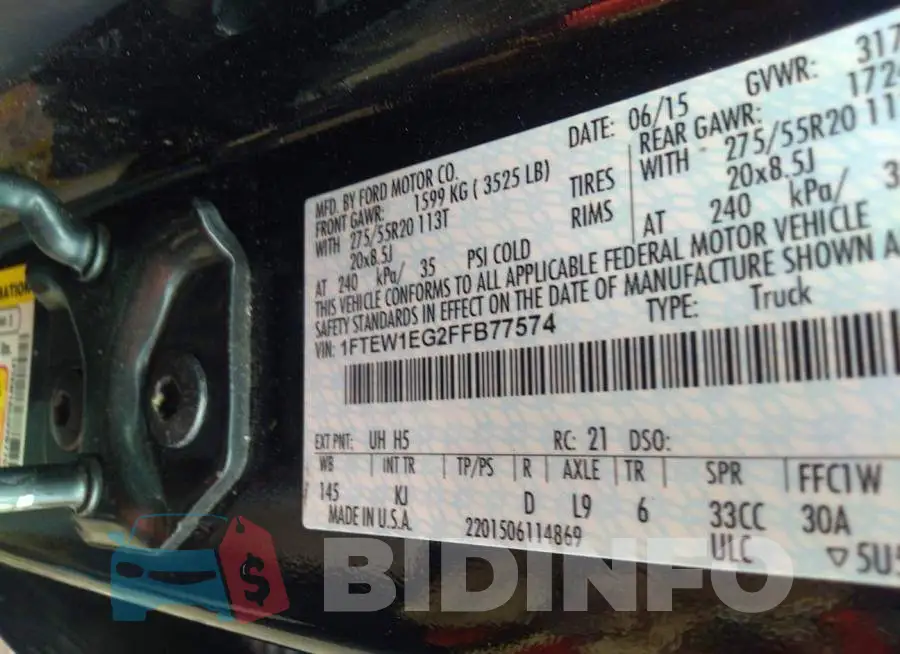 1FTEW1EG2FFB77574 Photo# 9