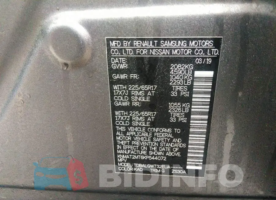 KNMAT2MT6KP544072 Photo# 9