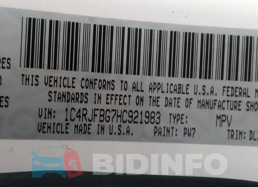 1C4RJFBG7HC921983 Photo# 9