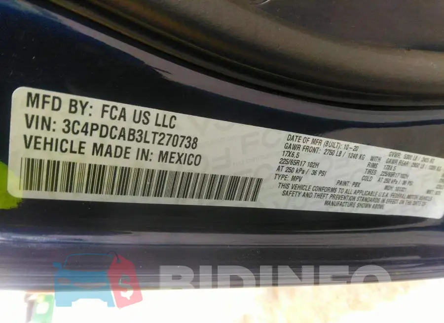 3C4PDCAB3LT270738 Photo# 9