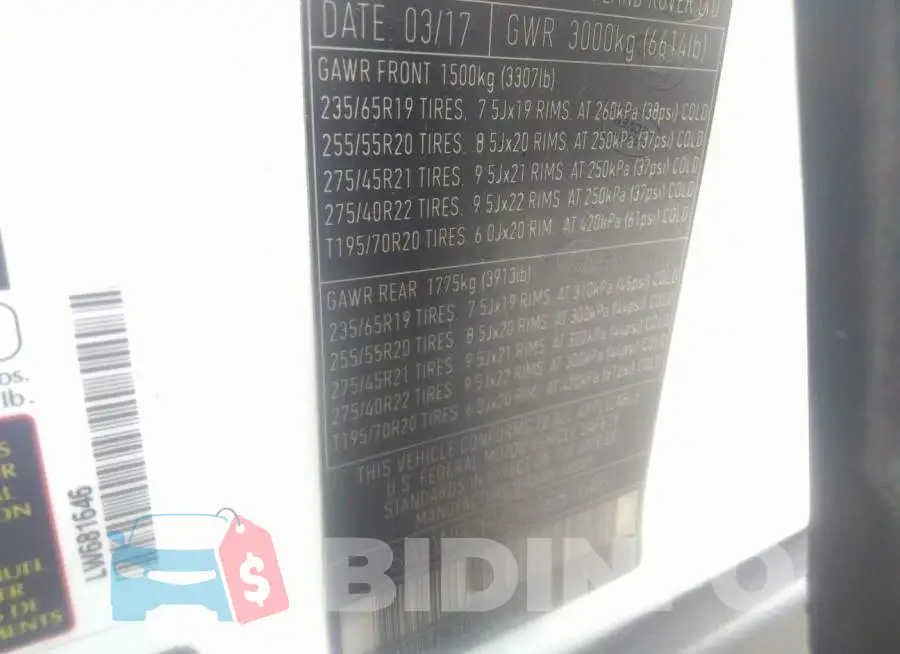 SALWR2FV2HA681646 Photo# 9