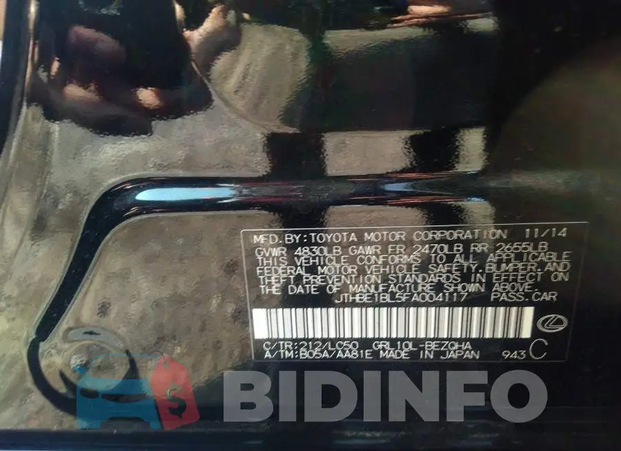 JTHBE1BL5FA004117 Photo# 9