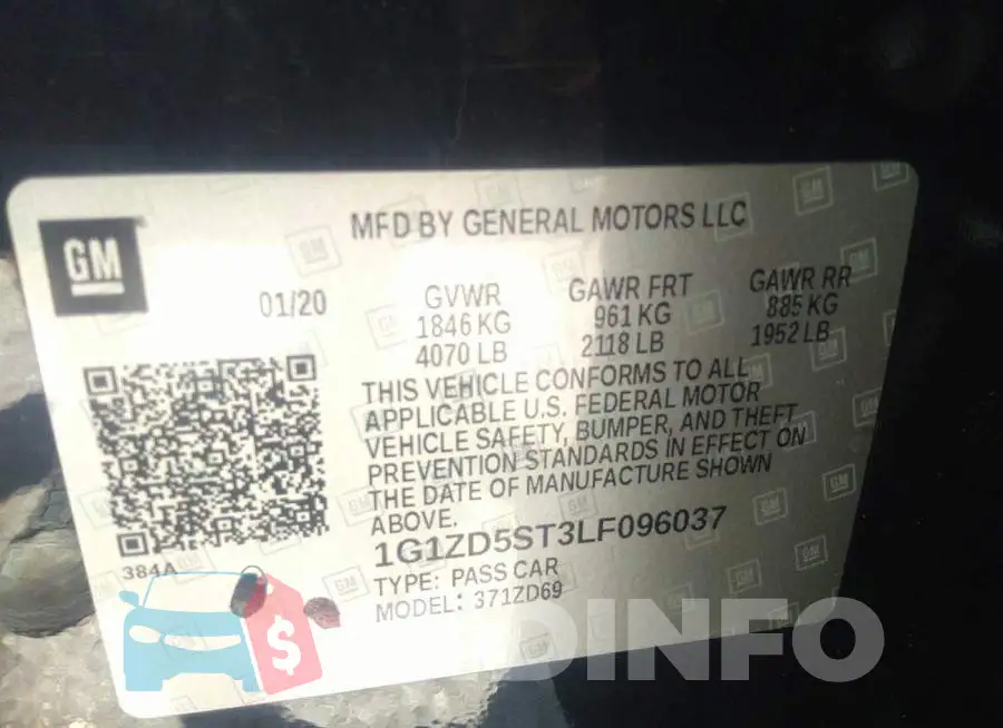 1G1ZD5ST3LF096037 Photo# 9
