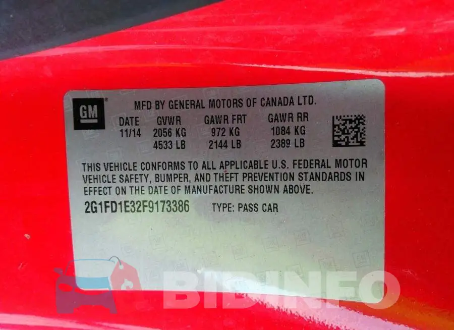 2G1FD1E32F9173386 Photo# 9