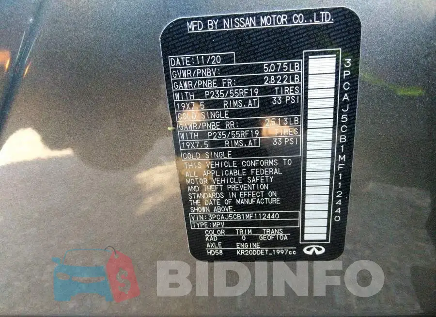 3PCAJ5CB1MF112440 Photo# 9