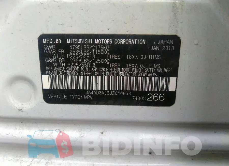 JA4AD3A36JZ040853 Photo# 9