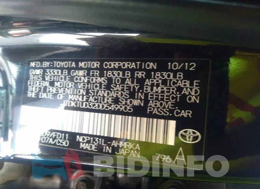 JTDKTUD32DD549905 Photo# 9