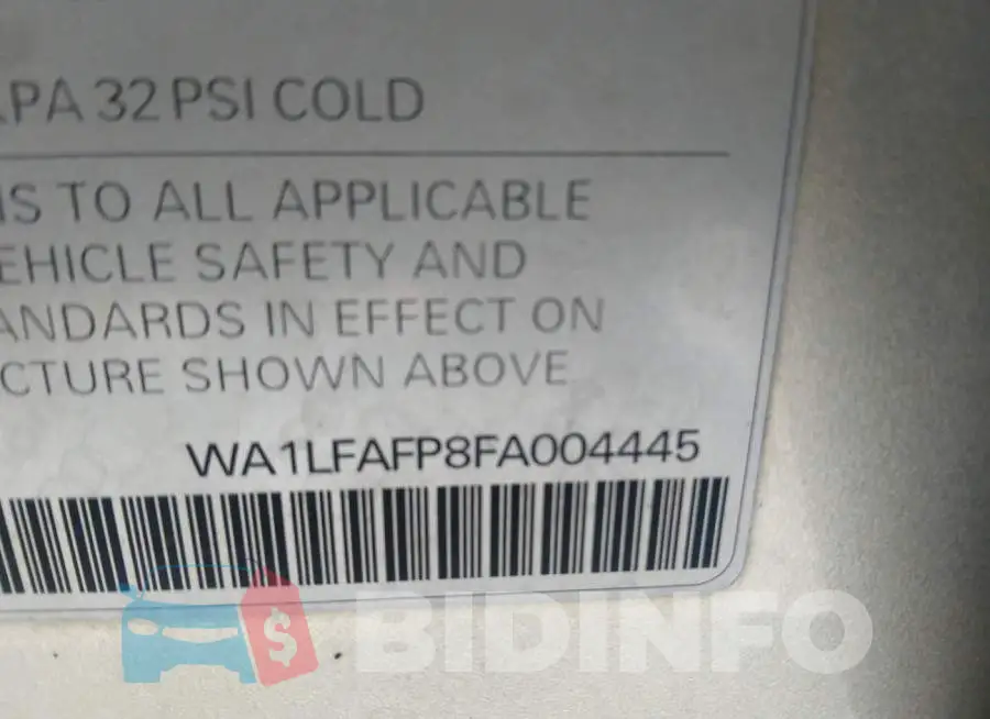 WA1LFAFP8FA004445 Photo# 9