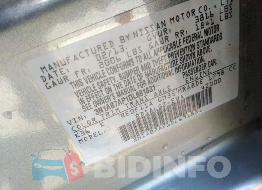 3N1AB7AP1DL691831 Photo# 9