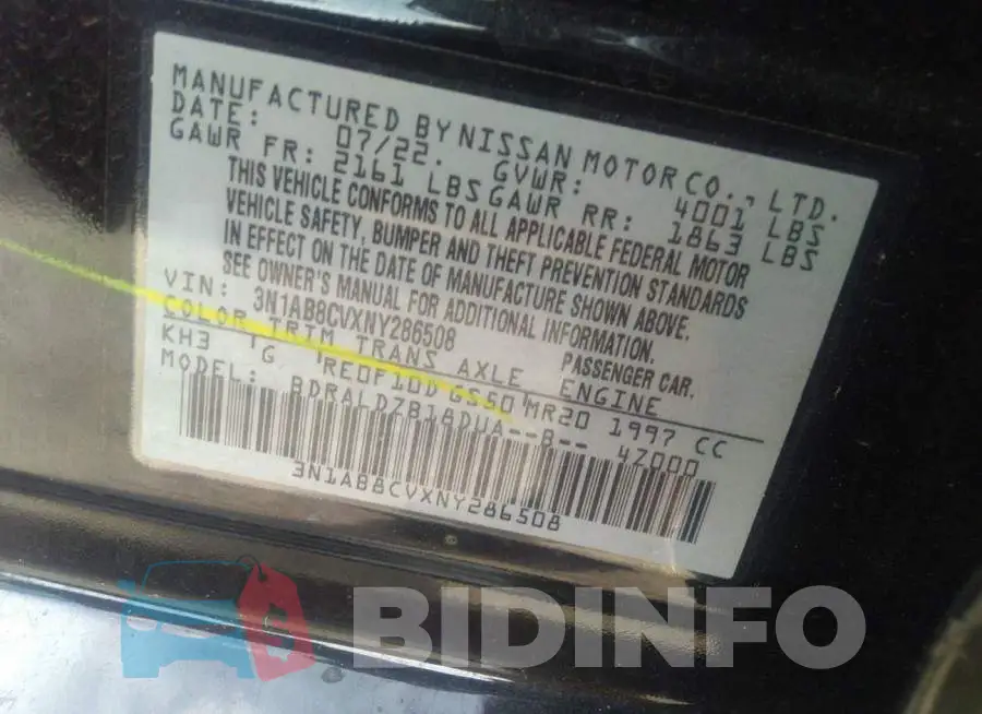 3N1AB8CVXNY286508 Photo# 9