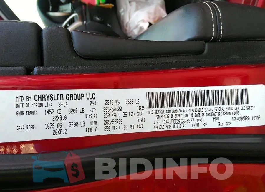 1C4RJFCG2FC625877 Photo# 9
