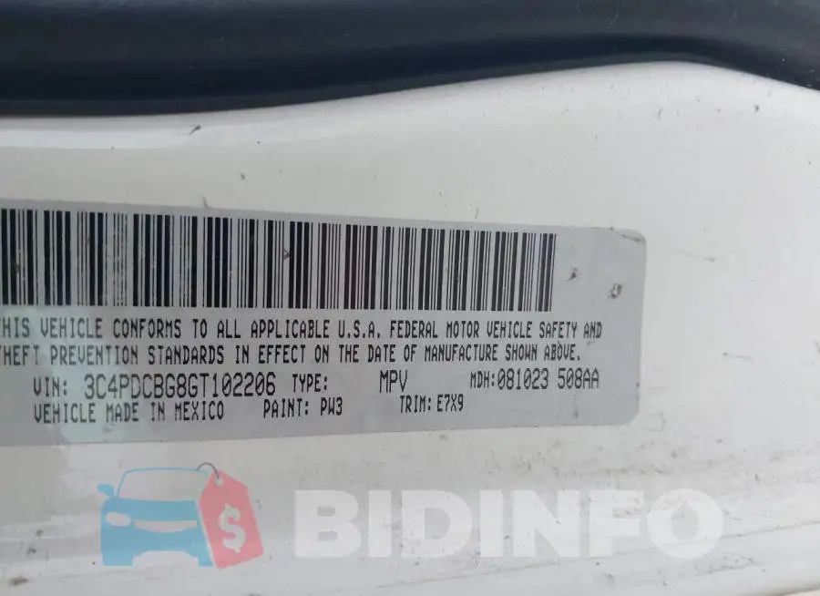3C4PDCBG8GT102206 Photo# 9
