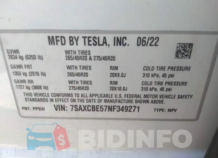7SAXCBE57NF349271 Photo# 9