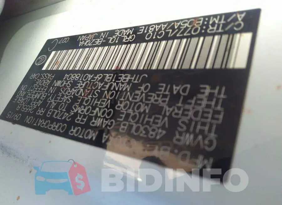JTHBE1BL6FA018804 Photo# 9