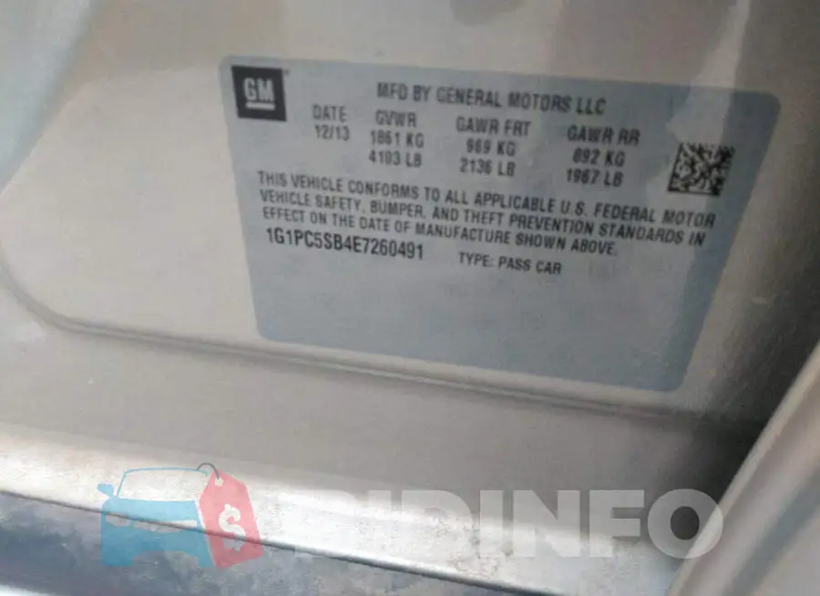 1G1PC5SB4E7260491 Photo# 9