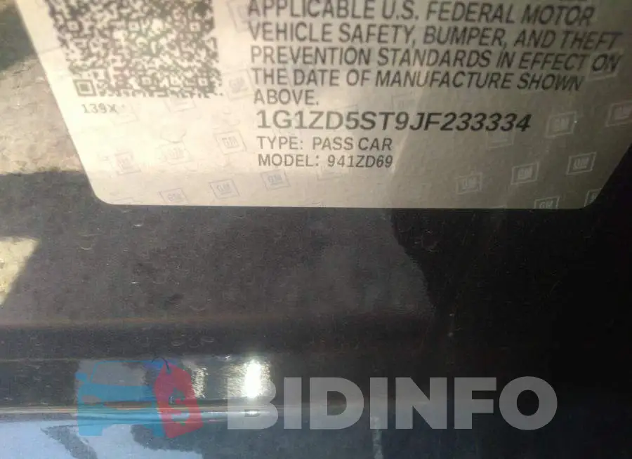 1G1ZD5ST9JF233334 Photo# 9