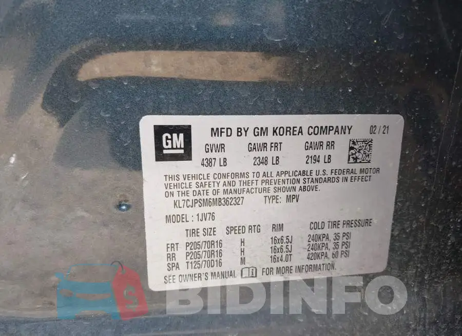 KL7CJPSM6MB362327 Photo# 9