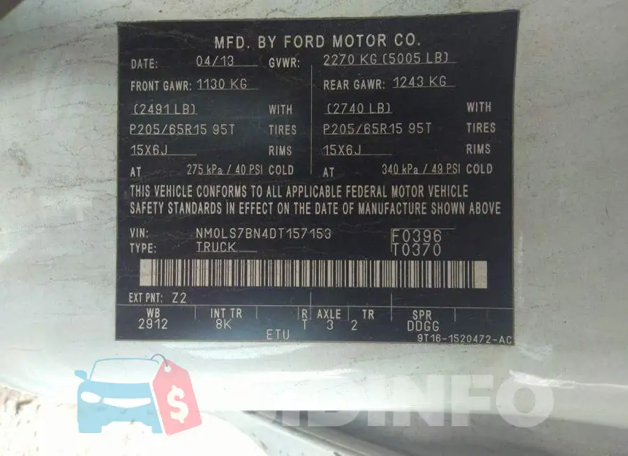 NM0LS7BN4DT157153 Photo# 9