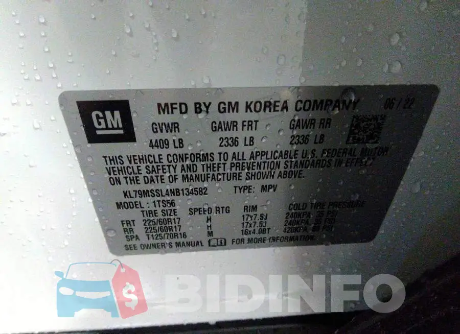 KL79MSSL4NB134582 Photo# 9