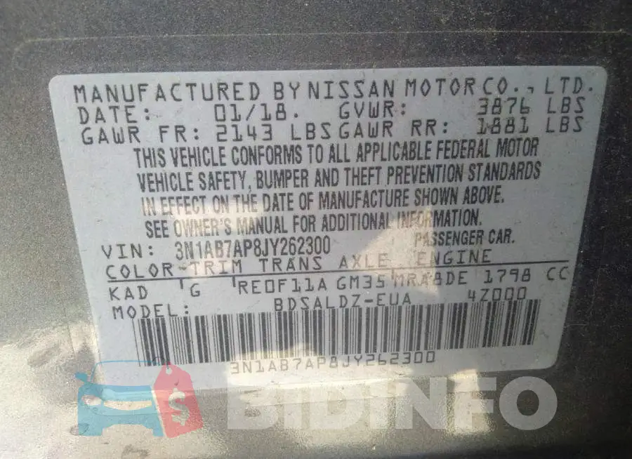 3N1AB7AP8JY262300 Photo# 9