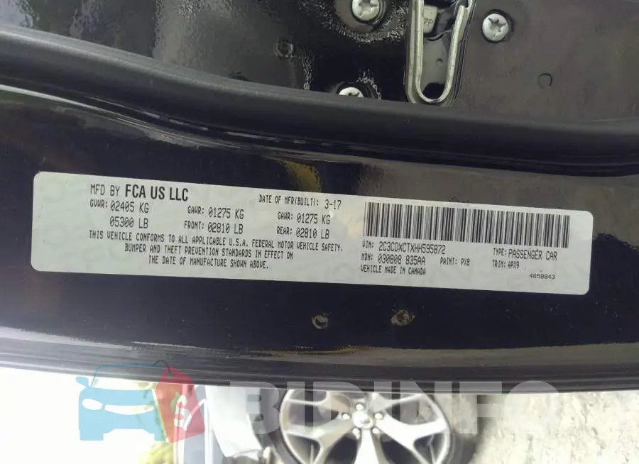 2C3CDXCTXHH595872 Photo# 9