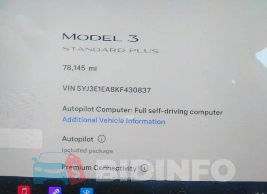 5YJ3E1EA8KF430837 Photo# 7