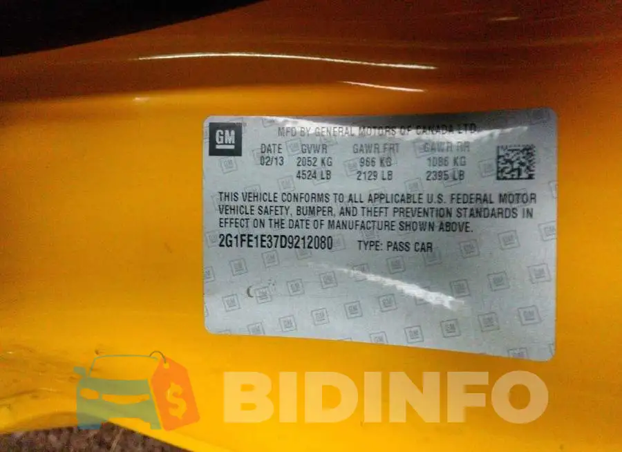 2G1FE1E37D9212080 Photo# 9