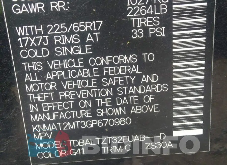 KNMAT2MT3GP670980 Photo# 9