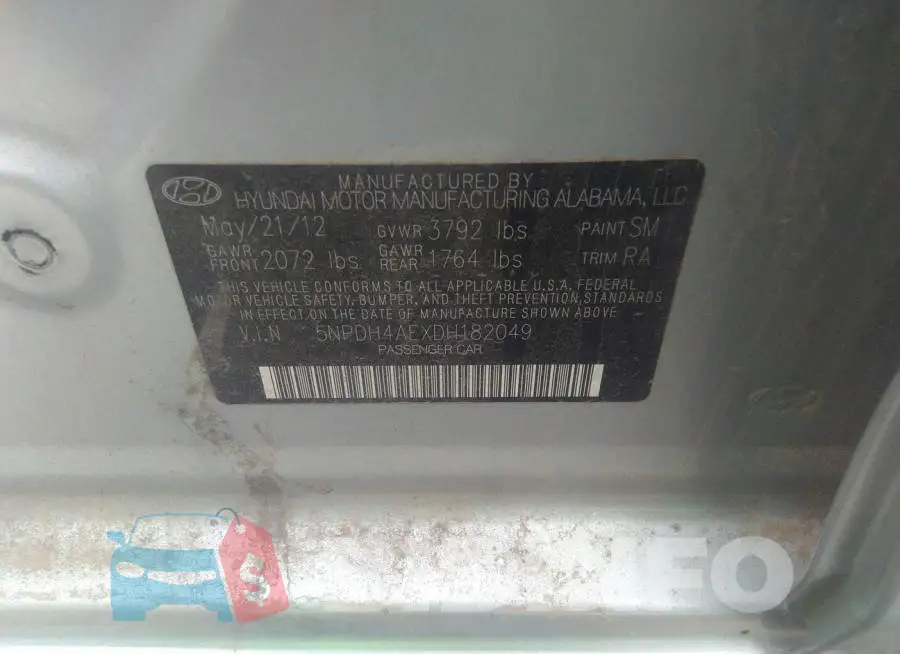 5NPDH4AEXDH182049 Photo# 9