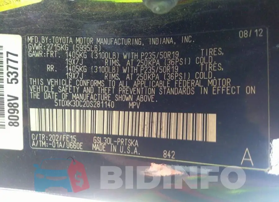 5TDXK3DC2DS281140 Photo# 9