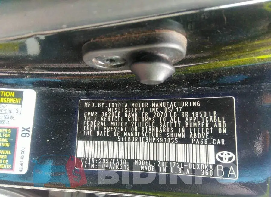 5YFBURHE9HP693055 Photo# 9