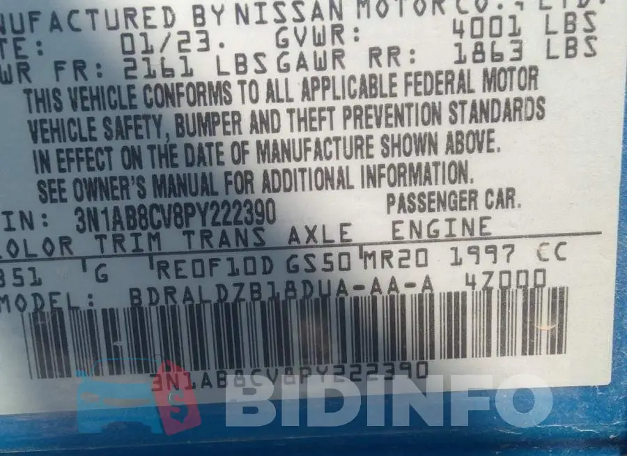3N1AB8CV8PY222390 Photo# 9
