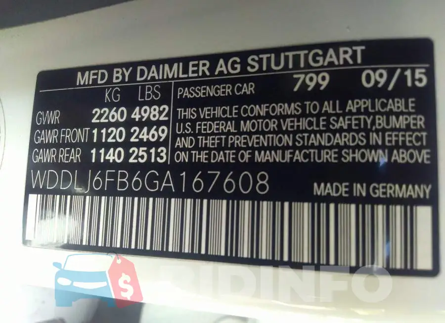 WDDLJ6FB6GA167608 Photo# 9