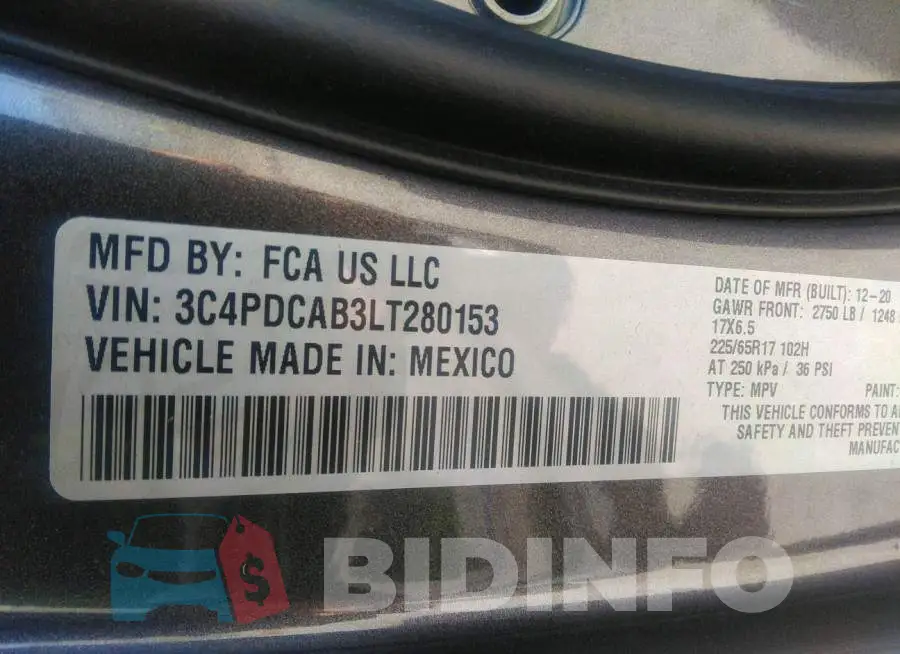 3C4PDCAB3LT280153 Photo# 9