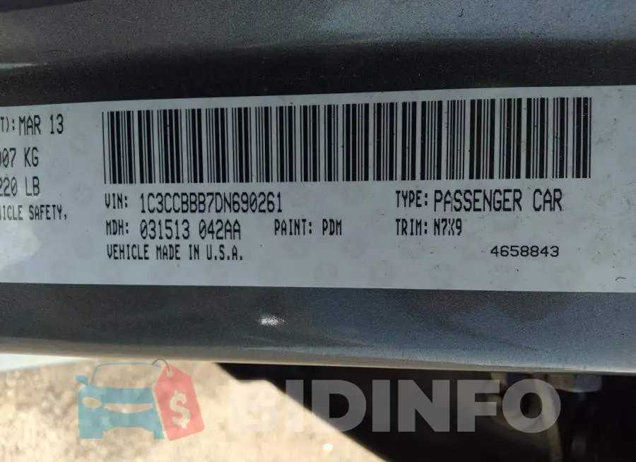 1C3CCBBB7DN690261 Photo# 9