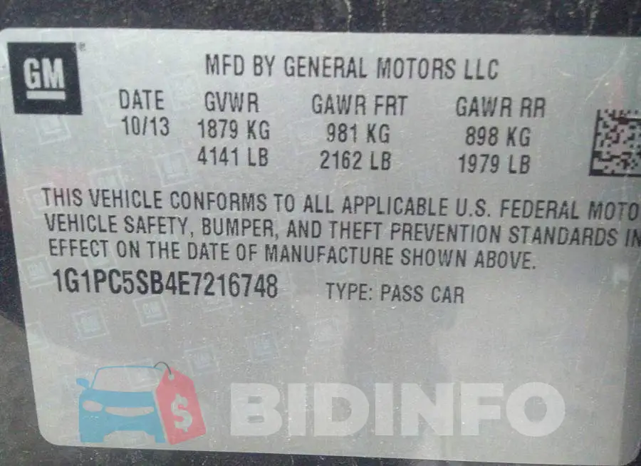 1G1PC5SB4E7216748 Photo# 9