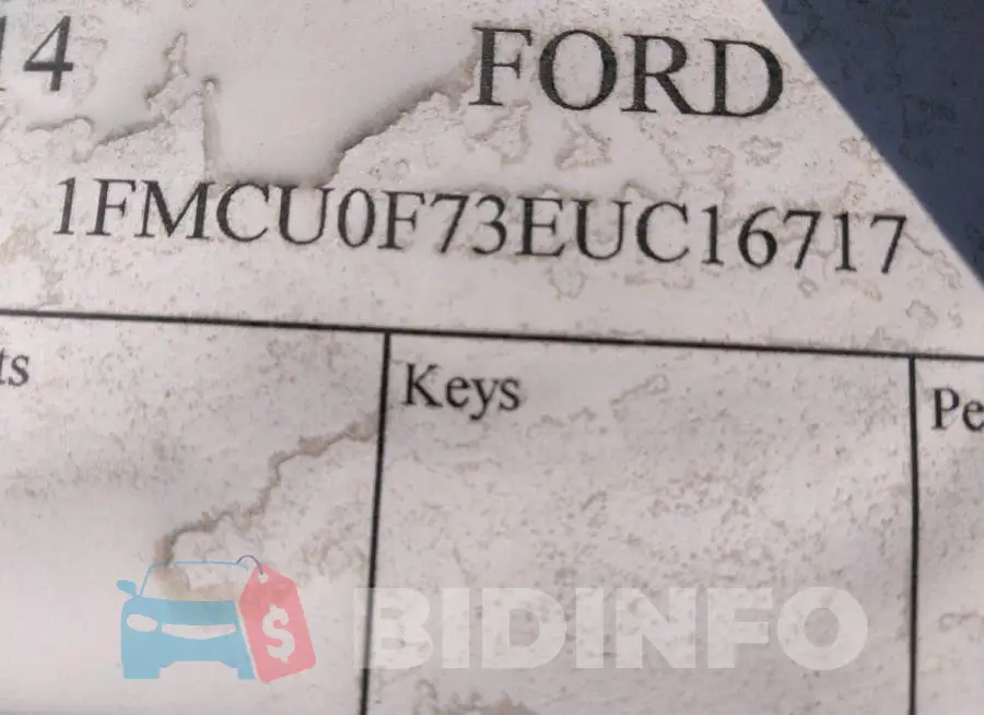 1FMCU0F73EUC16717 Photo# 9