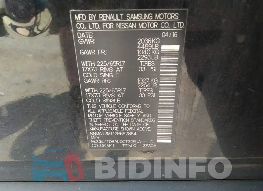 KNMAT2MT1GP682884 Photo# 9