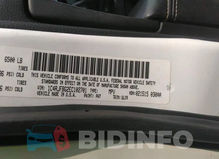 1C4RJFBG2EC102701 Photo# 9