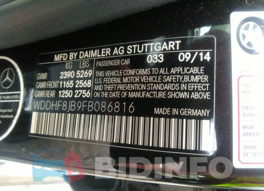 WDDHF8JB9FB086816 Photo# 9