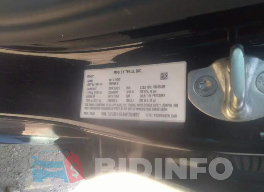 5YJ3E1EB4NF204887 Photo# 9