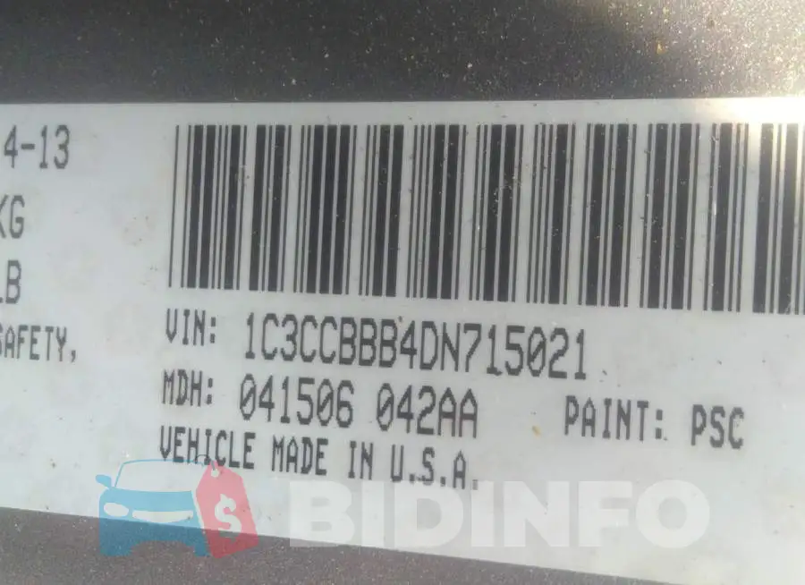 1C3CCBBB4DN715021 Photo# 9