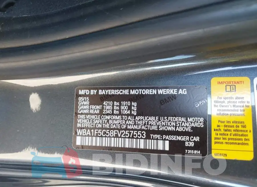 WBA1F5C58FV257553 Photo# 9