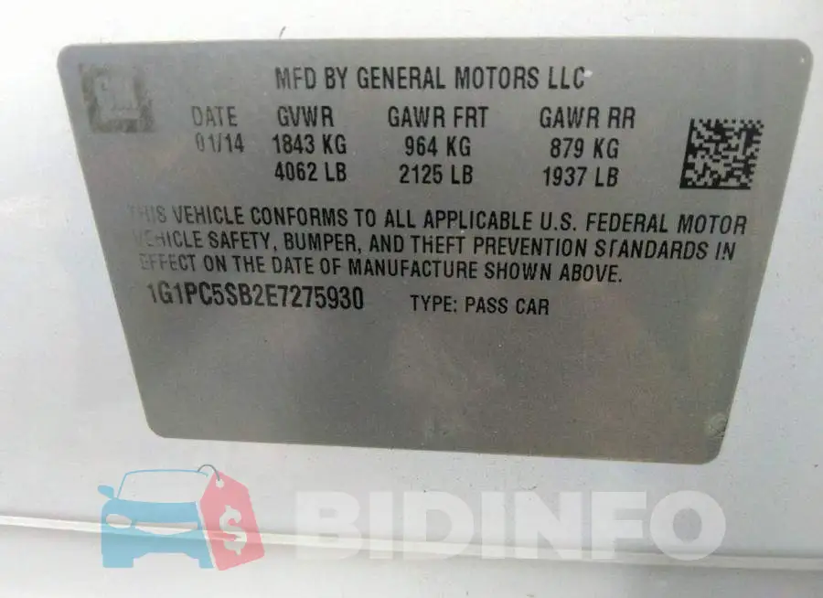 1G1PC5SB2E7275930 Photo# 9