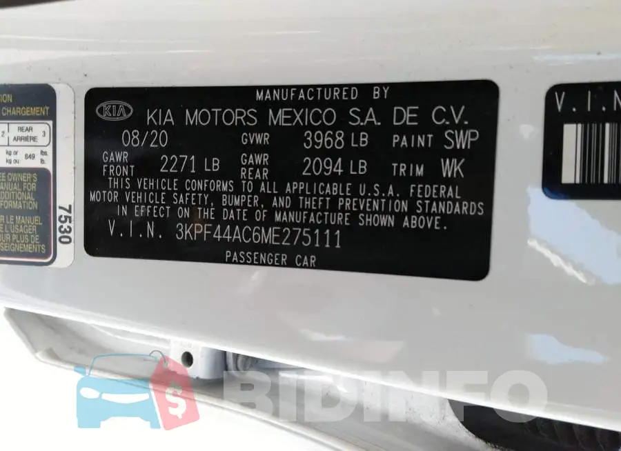 3KPF44AC6ME275111 Photo# 9